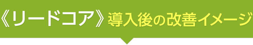 《リードコア》導入後の改善イメージ